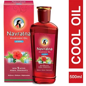 Ayurvedic cool hair oil with 9 herbal ingredients 500ml