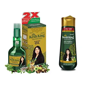 Ayurvedic Scalp and Hair Oil 100ml & Anti Hairfall Shampoo 200ml Combo