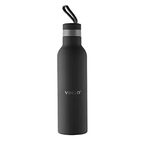 Vinod Stainless Steel GeNext Spike Water Bottle750mlBlack