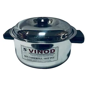 Vinod Stainless Steel Casserole 1000 ml Multicolour