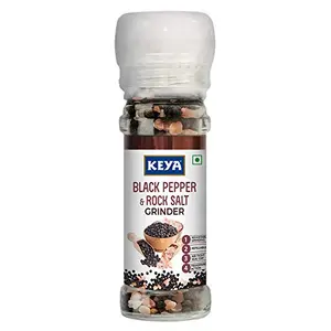 Keya Black Pepper & Rock Salt Grinder 80 Gm x 1