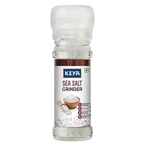 KEYA Sea Salt Grinder| Glass Bottle Pack of 2 x 100 Gm