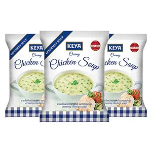 KEYA Creamy Chicken 4 Serve Soup Pack of 3 x 48 gm