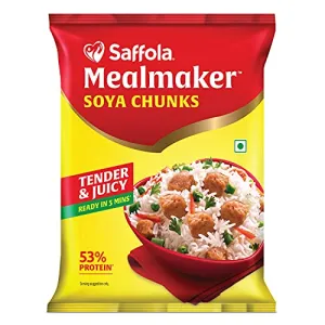 Saffola Mealmaker SOYA Chunks with Supersoft Technology Tender & Juicy Pouch 1 kg