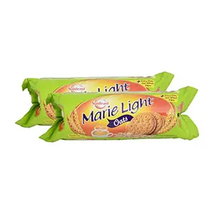 Sunfeast Easy Day Combo - Marie Light Biscuits Oats 120g (Pack of 2) Promo Pack