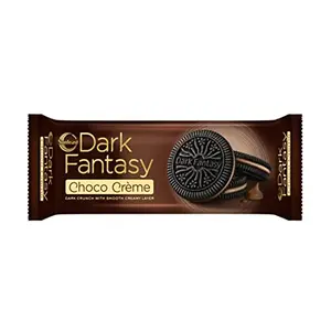 Sunfeast Dark Fantasy Choco Creme 100g Pack | Dark crunch with Smooth creme