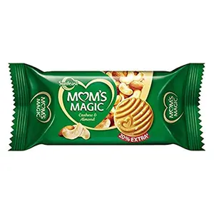 Sunfeast Mom's Magic Cashew and Almonds Cookies 100g (Extra 20g) - Pack of 4