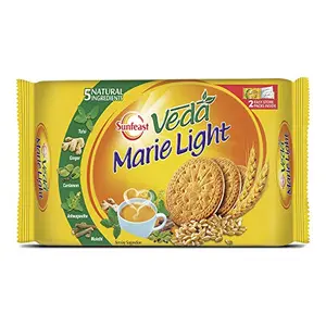 Sunfeast Farmlite Veda Digestive Biscuit | High Fibre | Goodness of 5 natural ingredients and wheat fibre 250g