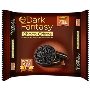 Sunfeast Dark Fantasy Choco Crme 300g Pack | Dark Crunch with Smooth crme