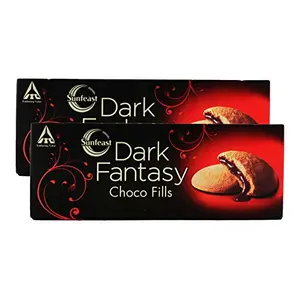 Sunfeast Star Combo - Dark Fantasy Biscuits Choco Fills 75g (Pack of 2) Promo Pack