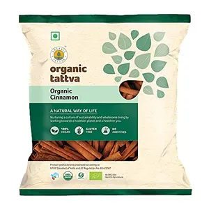 Organic Tattva Organic Gluten Free Cinnamon(Dalcheeni) Whole / Sabut 50g