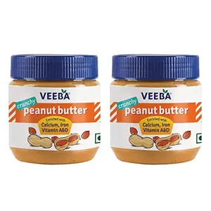 Veeba Peanut Butter Crunchy 340g - Pack of 2