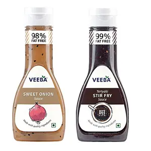 Veeba Sweet Onion Sauce 350g + Teriyaki Stir Fry Sauce 350g