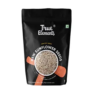 True Elements Raw Sunflower Seeds 1kg - Jumbo Seeds for Eating | Fibre Rich Healthy Snack