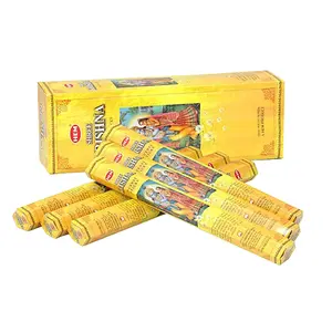 Shree Krishna - Box of Six 20 Gram Tubes (120 Sticks) - HEM Incense