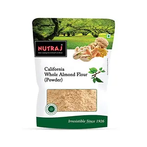 Nutraj California Whole Fine Almond Flour 200g | Naturally Protein-Rich with Skin Badam Powder Gluten Free Keto Diet Friendly