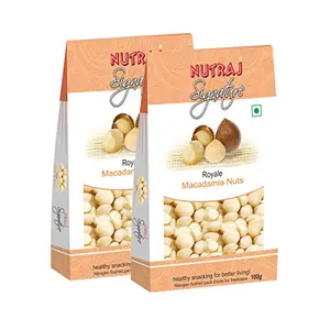 Nutraj Signature - Macadamia Nuts 100G (Pack of 2) - Vacuum Pack