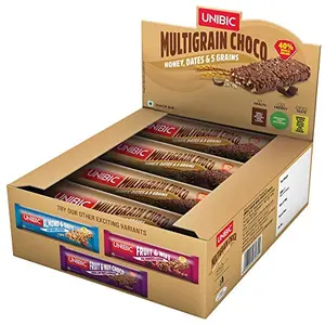 Unibic Snack bar Multigrain Choco 360g Pack of 12 360g