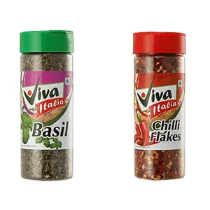 Viva Italia Spice JAR Basil & Chilli Flakes Combo