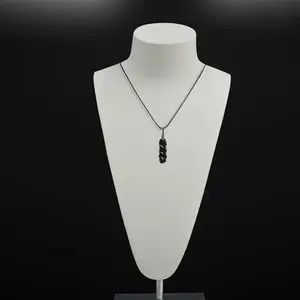 Stone Grey Aventurine Double Point Pendant For Man, Woman, Boys & Girls- Color- Grey (Pack of 1 Pc.)