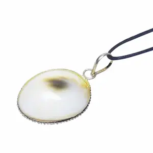 Stone Gomti Chakra Pendant (Pack of 1 Pc.) For Man, Woman, Boys & Girls- Color- White (Pack of 1 Pc.)