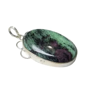 Stone Ruby Zoisite Free Shape Pendant For Man, Woman, Boys & Girls- Color- Multi color (Pack of 1 Pc.)