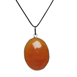 Stone Red Aventurine cabochon Pendent For Man, Woman, Boys & Girls- Color- Red (Pack of 1 Pc.)