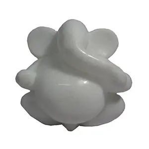 White Stone Mordern Ganesha (10cm x6.5cm x10cm)