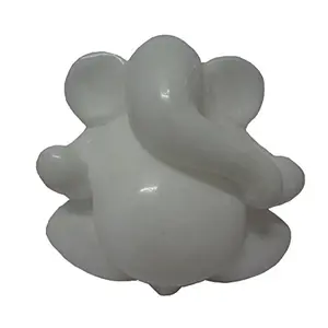 White Stone Mordern Ganesha (7.5cm x5cm x7.5cm)