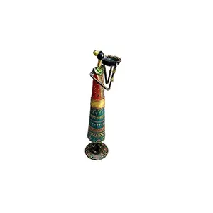 Sancheti Art Iron Handcrafted Tealight Holder in Massai Lady Shape