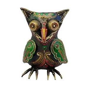 Sancheti Art Iron Metallic Devil Female Owl Showpiece