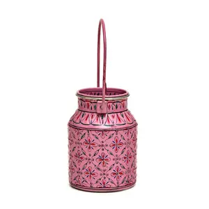 Hand Painted Milk Pot Pink Pearl