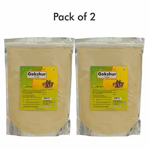 HERBAL HILLS Gokshur Powder - 1 kg Pack of 2 tribulus terrestris for men