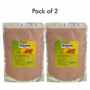 HERBAL HILLS Arjuna Powder - 1 kg powder Pack of 2 Natural and Pure Terminalia Arjuna chaal Powder for colestrol control
