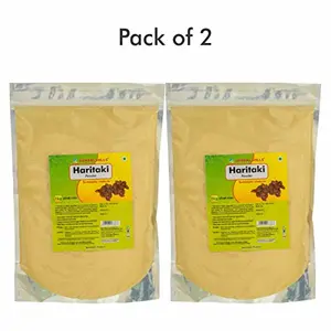 HERBAL HILLS Haritaki Powder - 1 kg Pack of 2 Terminalia Chebula