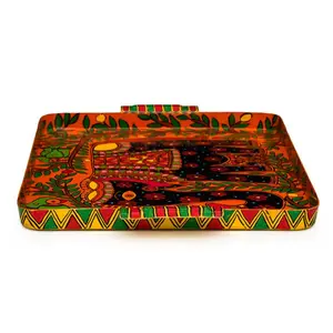 Serve In Style Totally Handpainted Unique Tray To Show Your Hospitality With A Touch Of Mughal Art.
