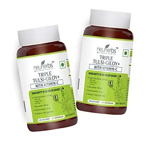 Triple Tulsi - Giloy Plus Tablets For Immunity Booster : 120 Immunity Tablets