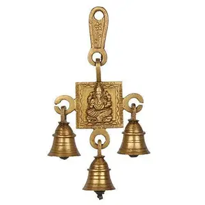 Brass Bell Ganesh Hanging for Home Decor and Temple