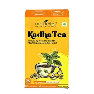 Kadha Tea Lemon Flavour 25 Teabags - Ayush Kadha for Immunity Booster