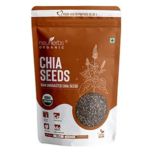 Raw Unroasted Chia Seeds with Omega 3 and Fiber for Weight Loss management - 200 Gram