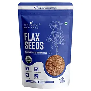 Raw Unroasted Flax Seeds for Eating Rich with Fiber for Weight Management - 400 G
