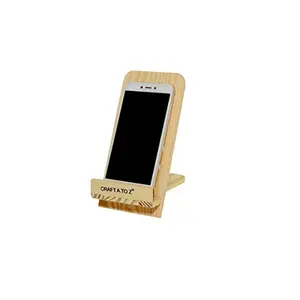 Mobile Phone Holder | Creative Cute Natural Wooden Cell Phone Stand - Can Hold Any Size Phone