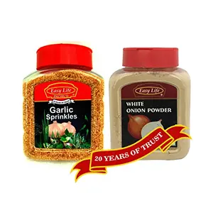 Combo of Garlic Sprinkles 250g Onion Powder 200g
