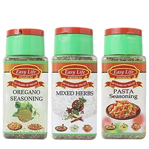 Oregano Seasoning 60g Mixed Herbs 30g and Pasta Seasoning 30g (Combo of 3)