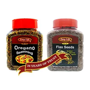 Oregano Seasoning 250g; Flax Seeds 350g (Combo of 2)