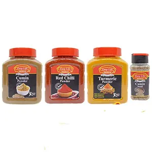 Combo Pack of Cumin Powder 235g Red Chilli Powder 235g and Turmeric Powder 260g with Cumin Seed 70g