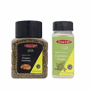 Easy Life Combo of Cardamom Powder 60g and Oregano Seasoning 230g