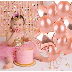 6th Brthday Decorations Balloon Pump Number Foil Balloon and Confetti Latex Balloons Bouquet