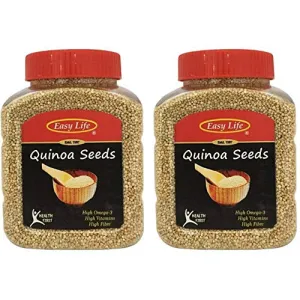 Combo of Quinoa Seeds 400g (Pack of 2) [Vegan Power Packed Seeds Cook Cereal in 15 Minutes]