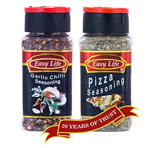 Pizza Seasoning 25g and Garlic Chilli Seasoning 45g (Combo of 2)